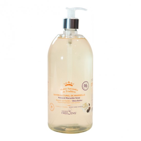 Freesens savon liquide de Marseille naturel au karité 1L