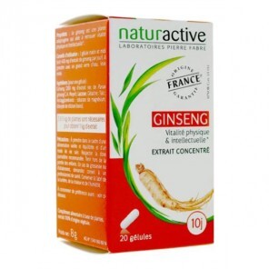 Naturactive ginseng complément alimentaire boite 20 gélules