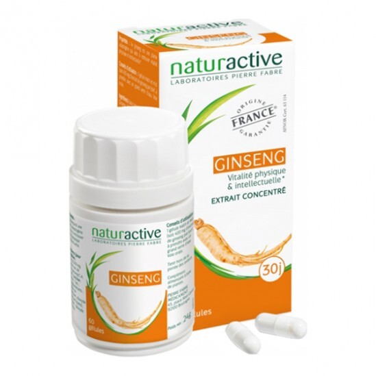 Naturactive ginseng complément alimentaire boite 60 gélules