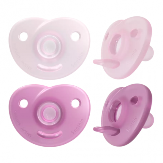 Philips avent sucette soothie 0-6 mois bleue lot de 2