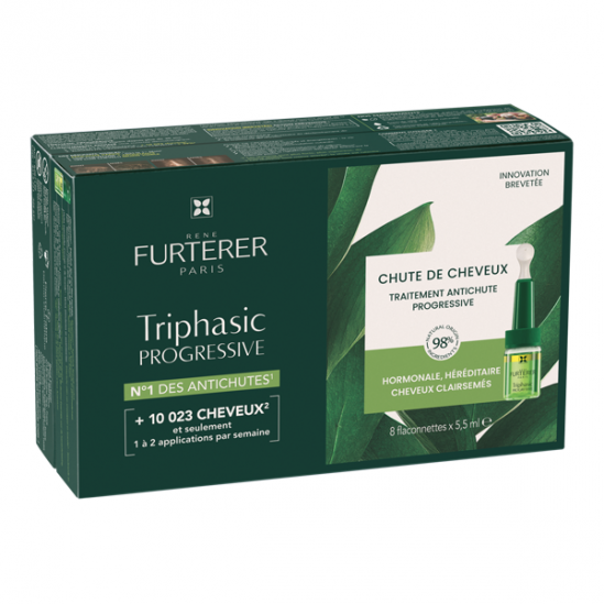 René Furterer triphasic progressive traitement anti-chute 8x5.5ml