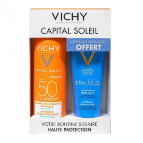 Vichy Solaire Ideal Soleil Brume Hydratante Invisible SPF50+ 200 ml + Lait Apaisant 100 ml