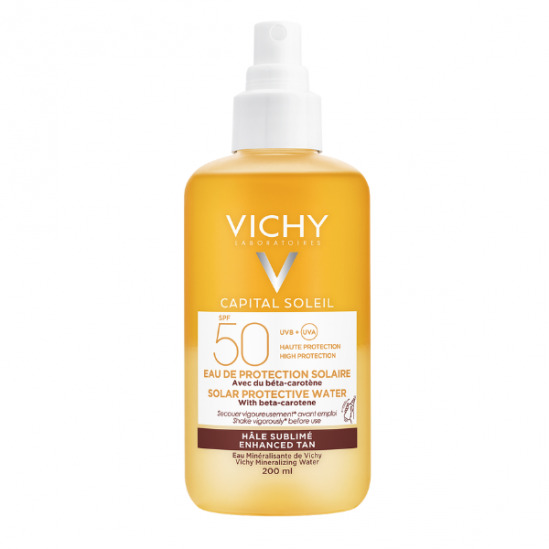 Vichy Ideal Soleil  eau de protection solaire hâle sublimé  200ml