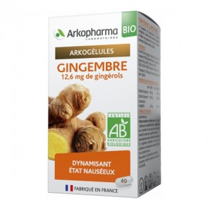 Arkopharma arkogélules gingembre bio 40 gélules