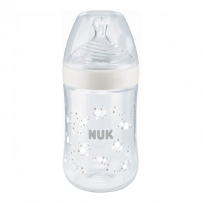 Nuk nature sense tc biberon silicone 0-6 mois M 260ml