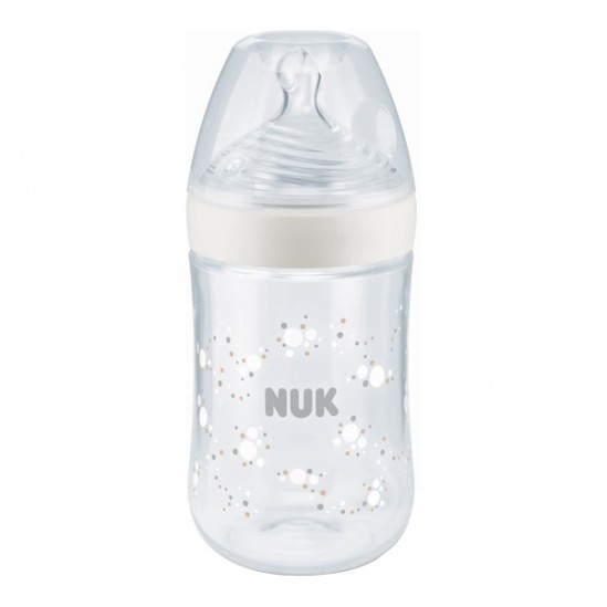 Nuk nature sense tc biberon silicone 0-6 mois M 260ml