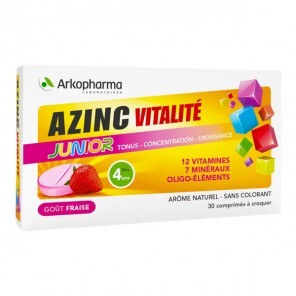 Arkopharma azinc vitalité junior gout fraise 30 capsules