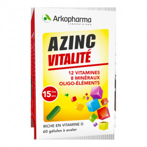 Arkopharma Azinc forme et vitalité 60 gélules