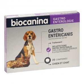 Biocanina gastroentericanis chien et chat 20 comprimés