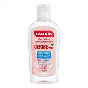 Assanis gel mains hydroalcoolique cerise 80ml