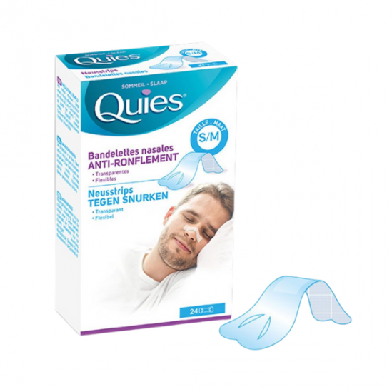 Quies bandelettes nasales anti-ronflement - Taille S/M x24