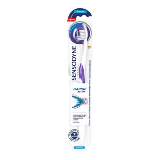 Sensodyne brosse à dents souple rapide action
