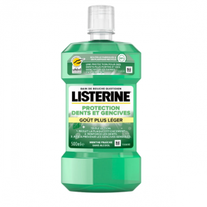Listerine Protection dents et Gencives Bain de bouche goût plus léger 500ml
