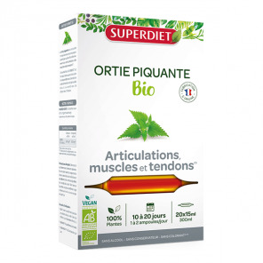 Superdiet Ortie piquante bio complément alimentaire 20 ampoules