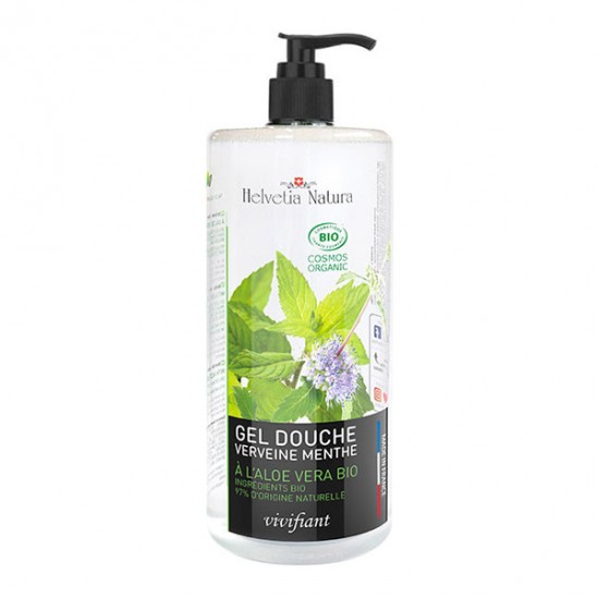 Helvetia Natura Gel douche aloe vera verveine menthe 1l