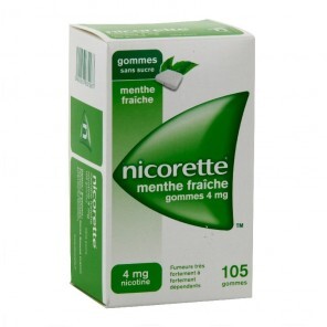 Nicorette menthe fraiche...