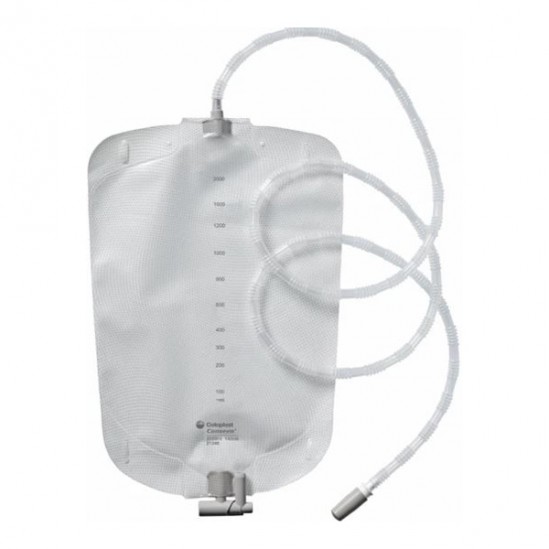 Coloplast Conveen poche urine nuit + tube 2L 140cm boîte de 30