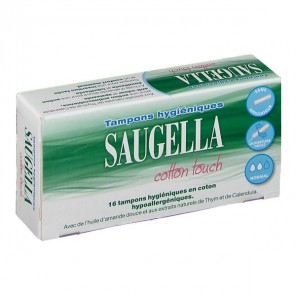 saugella cotton touch 16 tampons hygiéniques