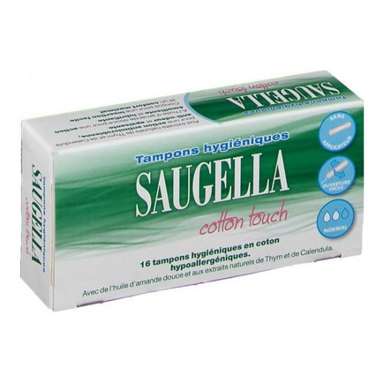 saugella cotton touch 16 tampons hygiéniques