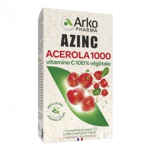 Azinc Acérola 1000 bio 15 comprimés