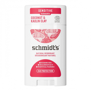 Schmidt's Sensitivité déodorant noix de coco & kaolin stick 75gr