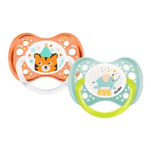 Dodie 2 sucettes cirque +6 mois A84
