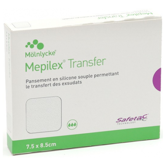 Mepilex Transfer pansements 7,5 x 8,5 cm boîte de 10