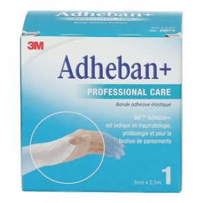 3M Adheban Plus bande adhesive elastique 3cm x 2,5m