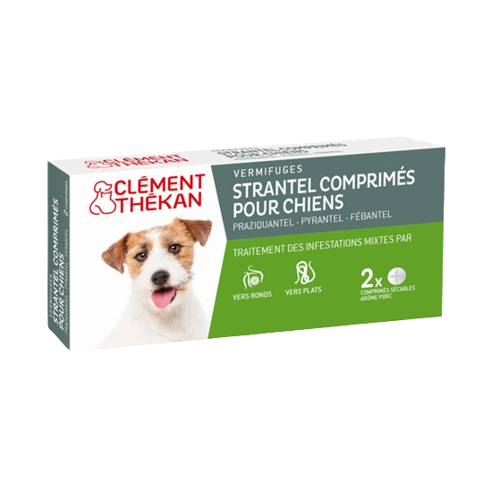 Clément Thékan strantel chien vermifuges 4 comprimés