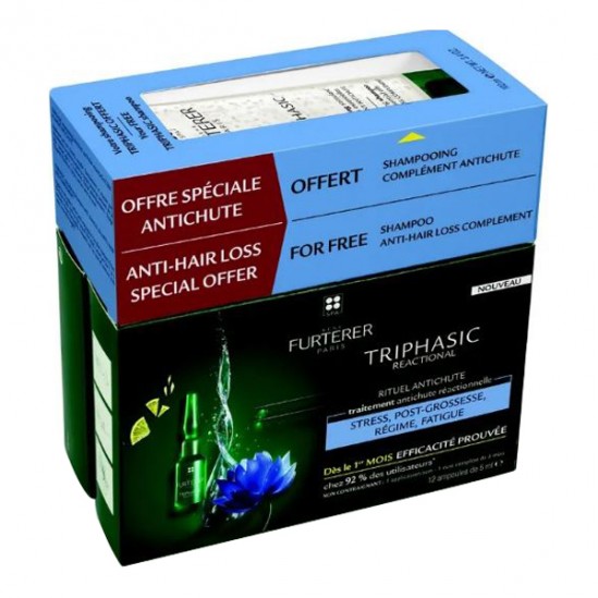 René Furterer Triphasic Reactional 12 x 5ml + shampooing stimulant 160ml