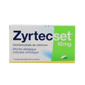 Zyrtecset 10mg 7 comprimés...