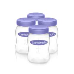 Lansinoh 4 Pots de conservation du lait maternel 160ml