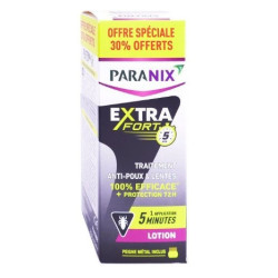 Paranix Extra Fort Lotion Anti-Poux et Lentes 200ml+ Peigne Inclus 30%OFFERTS
