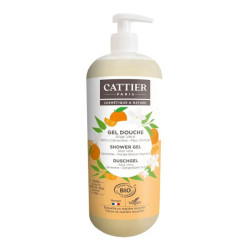 Cattier gel douche sans sulfate à l'aloe vera parfum clémentine fleur d’oranger bio 1L