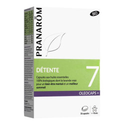 Pranarôm Oleocaps+ 7 détente bio 30 capsules
