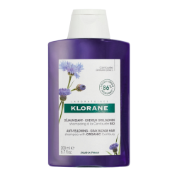 Klorane shampoing Centaurée bio déjaunissant cheveux gris blonds 200ml