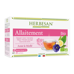 Herbesan bio allaitement N°7 20 sachets saveur citron