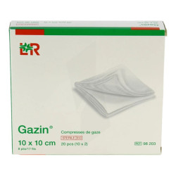 Apothicare compresse de gaze stérile 10x10cm - 2x10 pièces