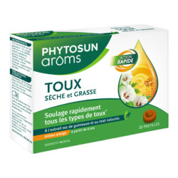 Phytosun Arôms toux sèche et grasse 20 pastilles